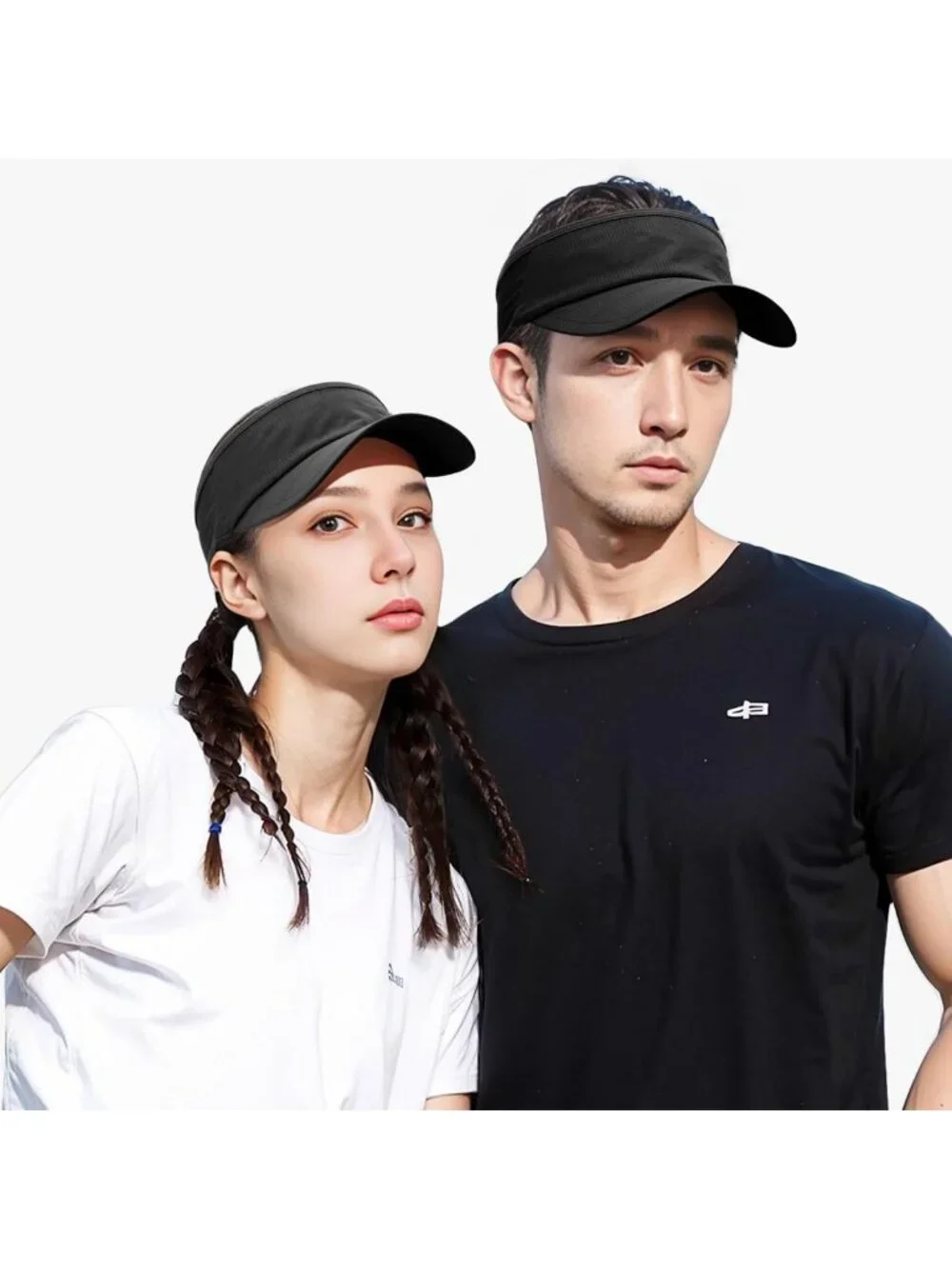 Lightweight Packable Sports Visor Hat for Golf, Tennis & Running - 2 Pack